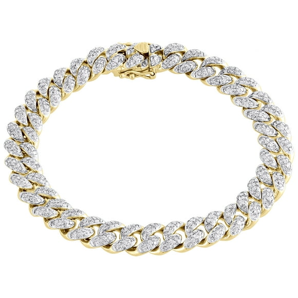 Brilliant Bijou 14k White Gold Flat Curb Link Soft Diamond Shape ID Bracelet 8 inches 